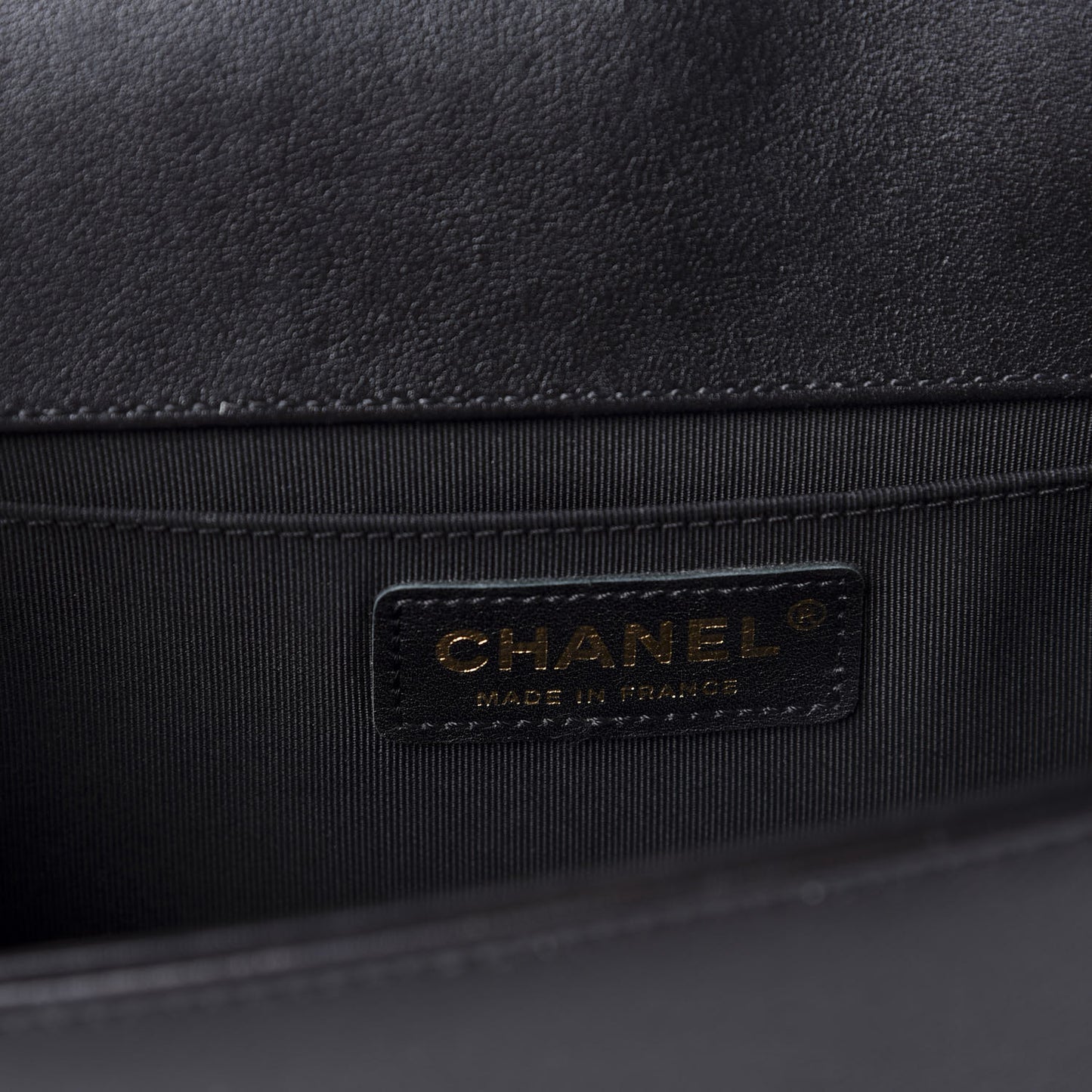 Lambskin Quilted Medium Boy Flap Black