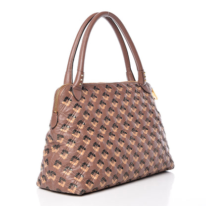 Marc Jacobs Calfskin Quilted Jena Tassel Tote Brown 3 of 17
