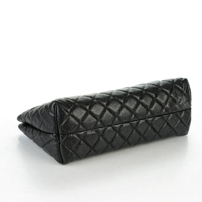 Chanel Caviar Quilted Cosmetic Case Black 4 of 8