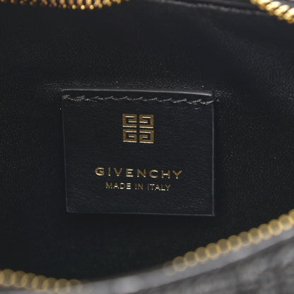 Givenchy Coated Canvas Logo 4G Embossed Small Moon Cut Out Shoulder Bag Black 6 of 10