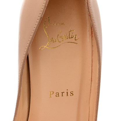 Christian Louboutin Nappa Apostrophy 100 Pumps 38 Nude 7 of 9