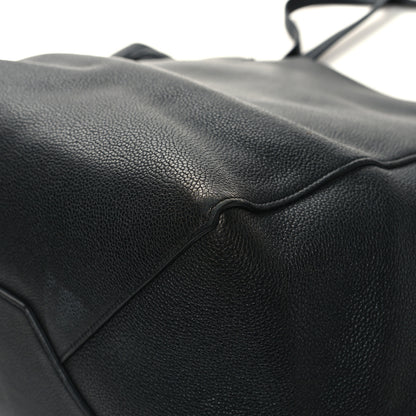 Celine Soft Grained Calfskin Medium Belt Cabas Phantom Black 11 of 13