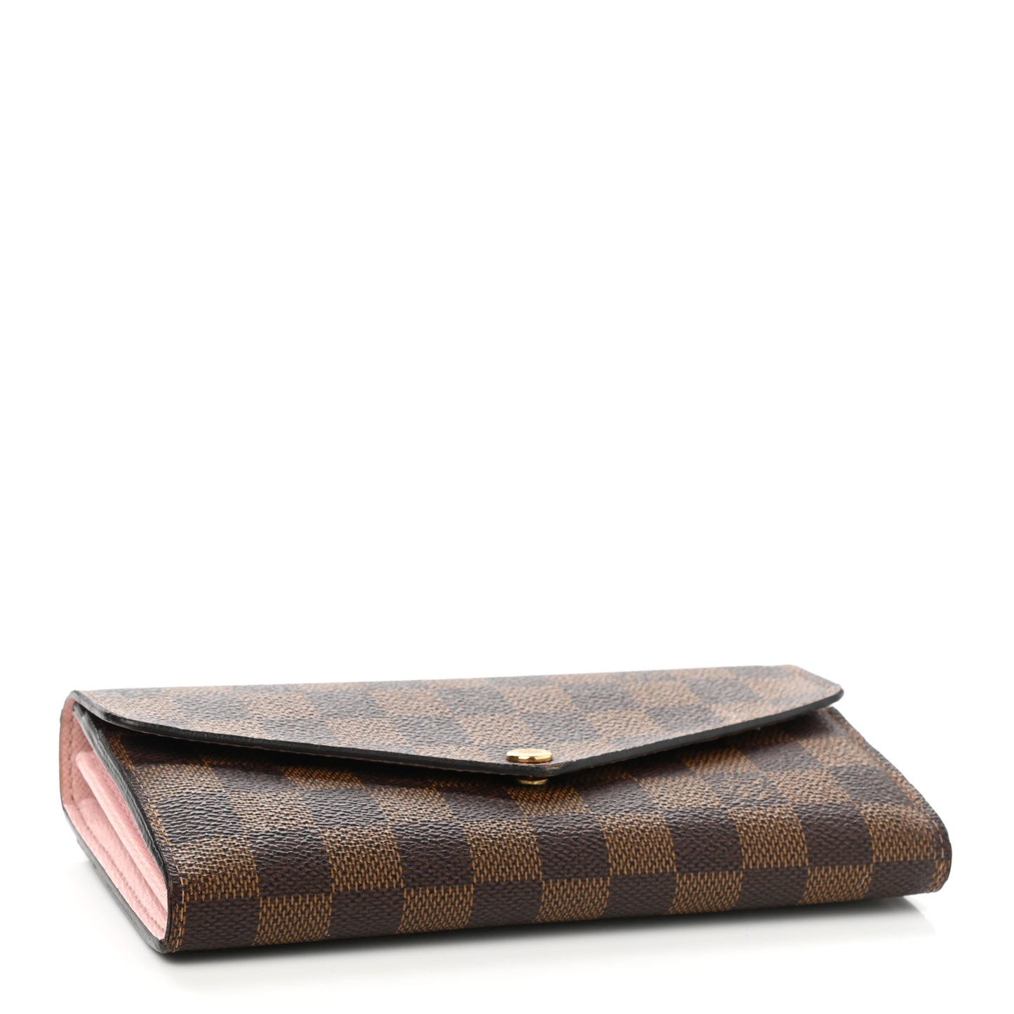 Damier Ebene Sarah Wallet NM Rose Ballerine