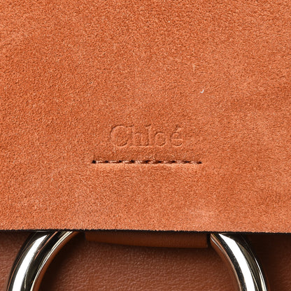 Chloe Suede Calfskin Small Faye Shoulder Bag Tobacco 6 of 7