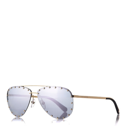 Louis Vuitton The Party Aviator Sunglasses Z0923U Silver 1 of 9