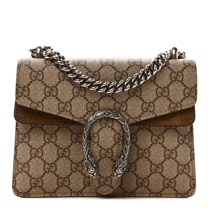 Gucci GG Supreme Monogram Mini Dionysus Shoulder Bag Taupe 1 of 12