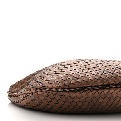 Bottega Veneta Metallic Nappa Intrecciato Medium Veneta Hobo Copper 8 of 9