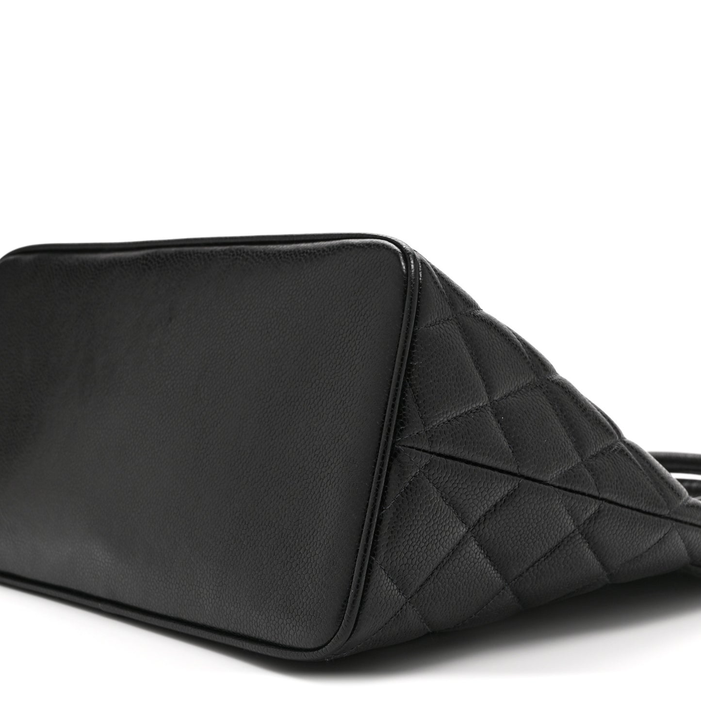 Caviar Quilted Medallion Tote Black