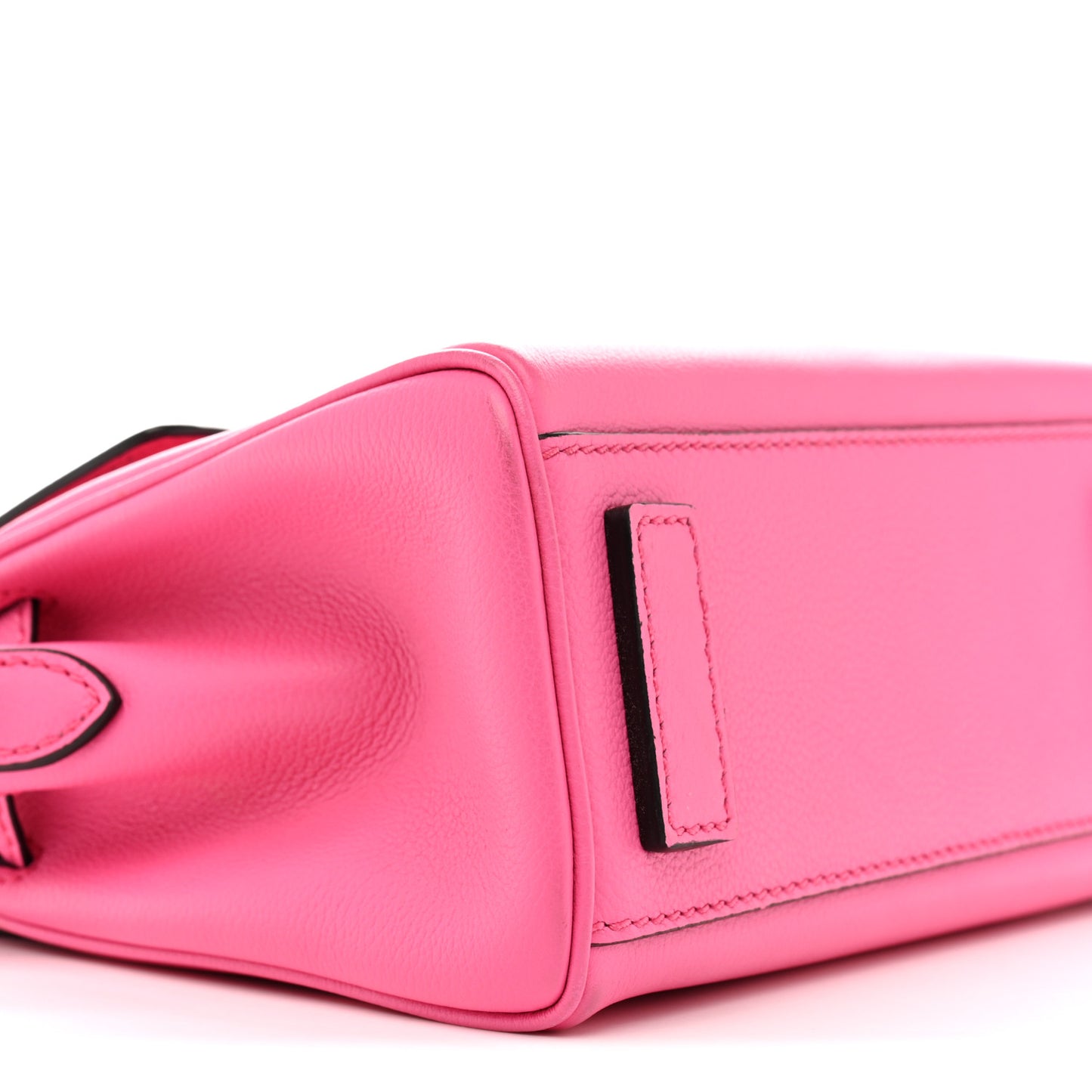 Grained Calfskin Small La Medusa Top Handle Bag Fuchsia