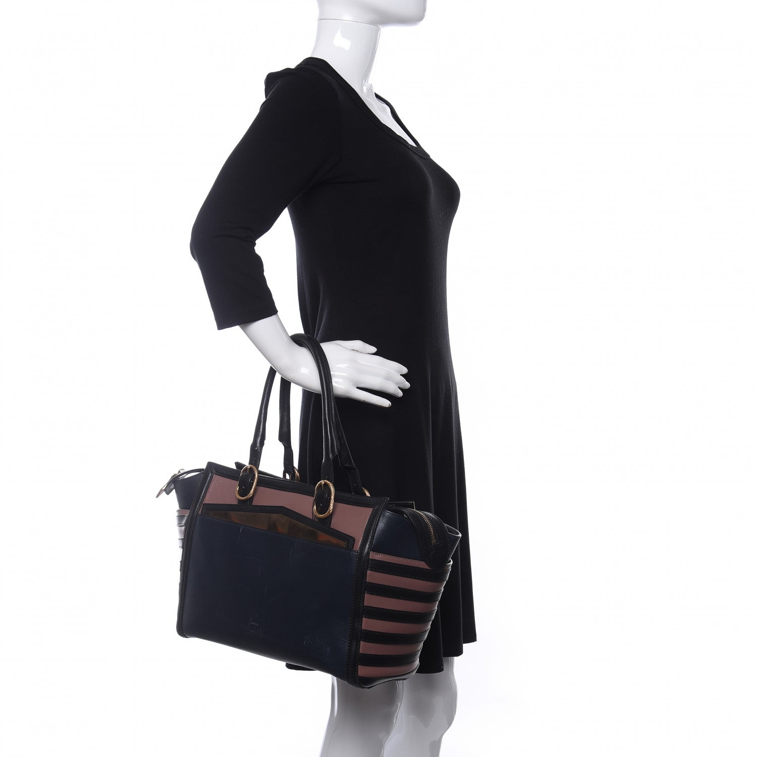 Christian Louboutin Calfskin Farida Bowler Bag Multicolor 2 of 9