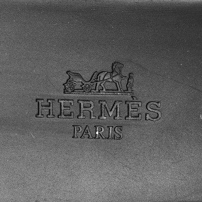 Hermes Rubber Womens Egerie Sandals 36 Black 7 of 9