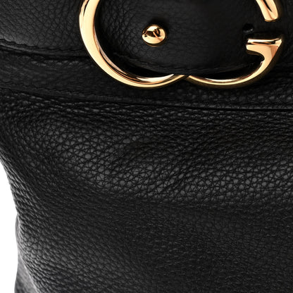 Gucci Pebbled Calfskin Large Ride Shoulder Bag Black 10 of 11