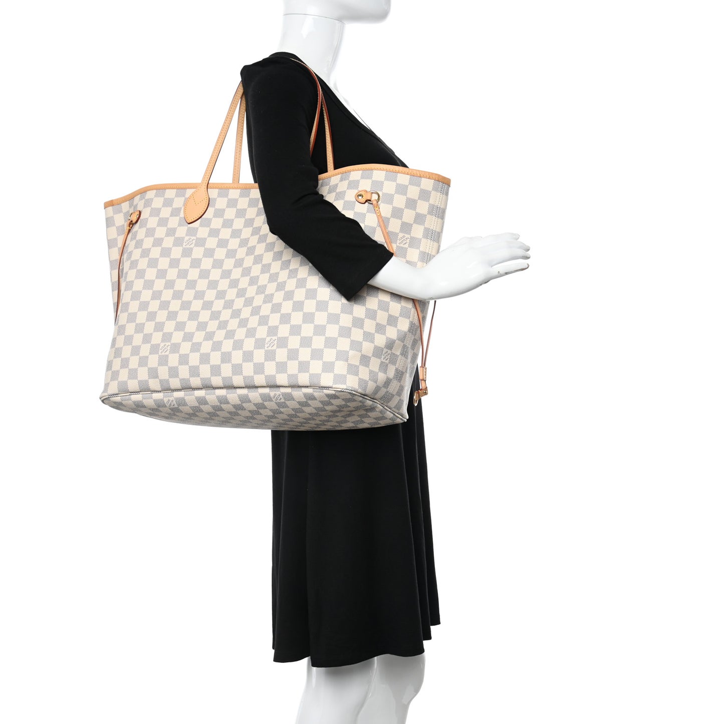 Damier Azur Neo Neverfull GM Rose Ballerine