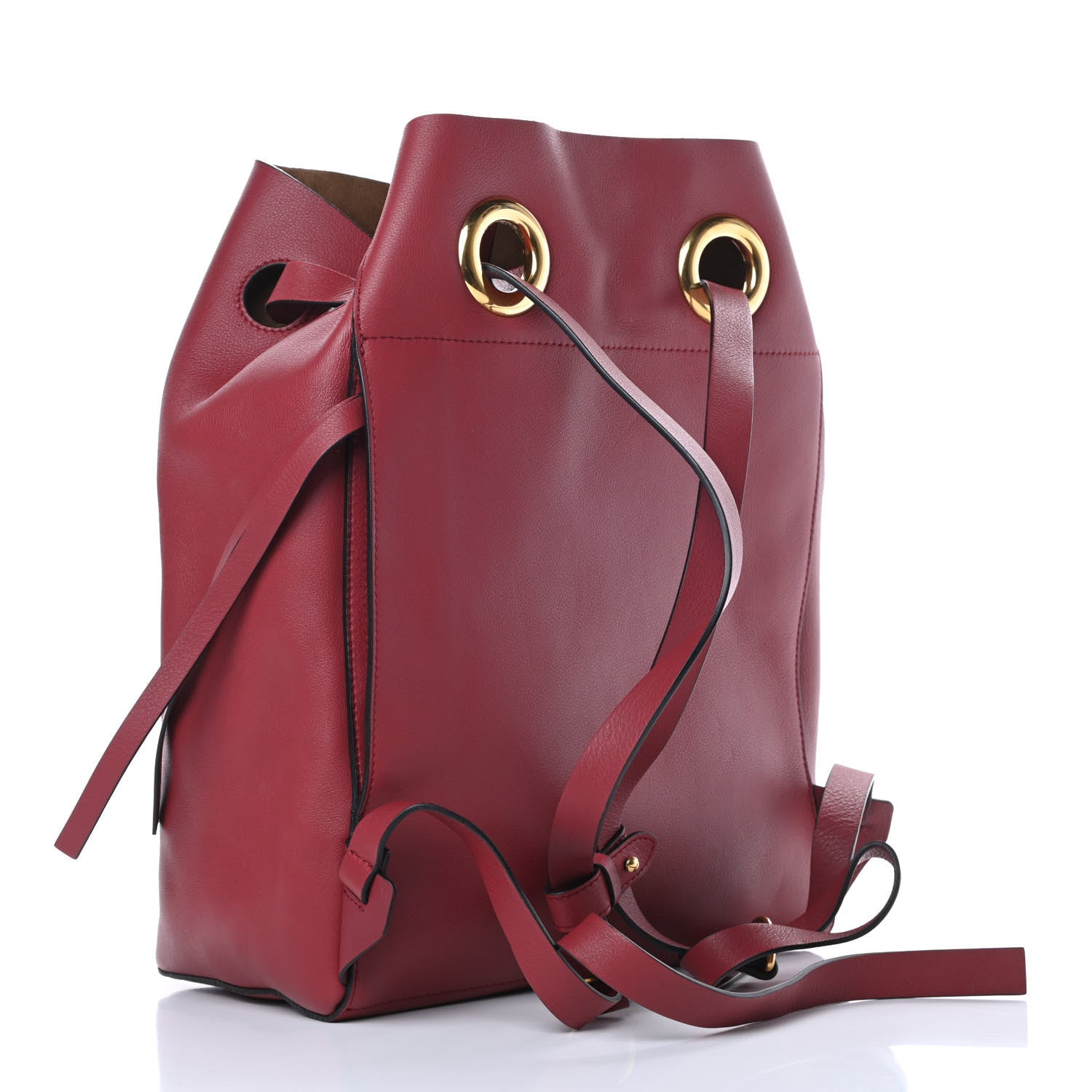 Burberry Calfskin Grommet Detail Backpack Crimson 2 of 10