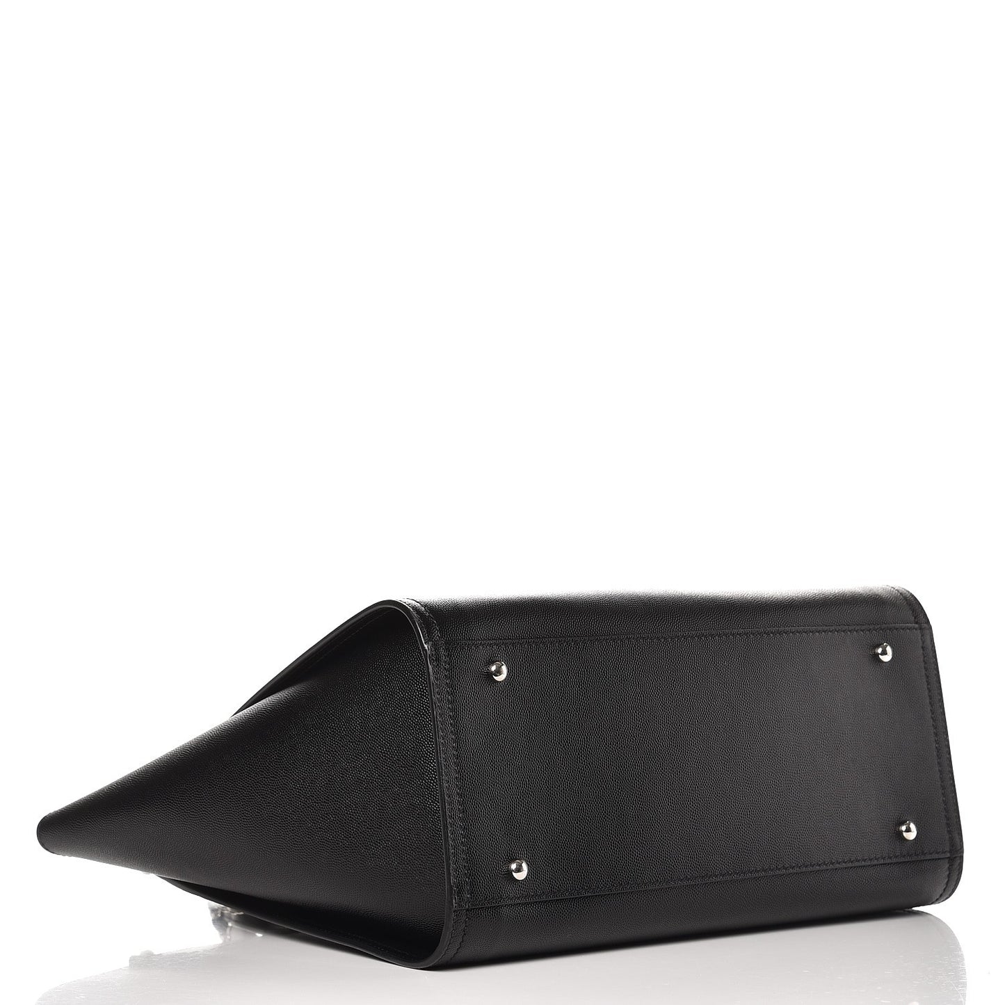 Caviar Small Studded Deauville Tote Black