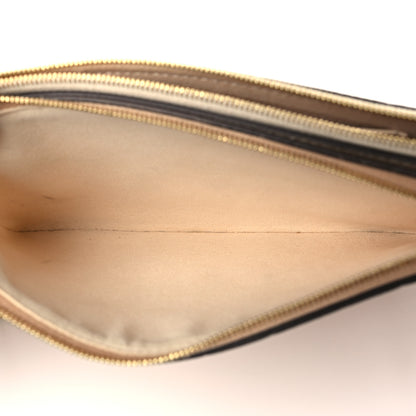 Louis Vuitton Empreinte Double Zip Pochette Beige Rose Creme 5 of 8