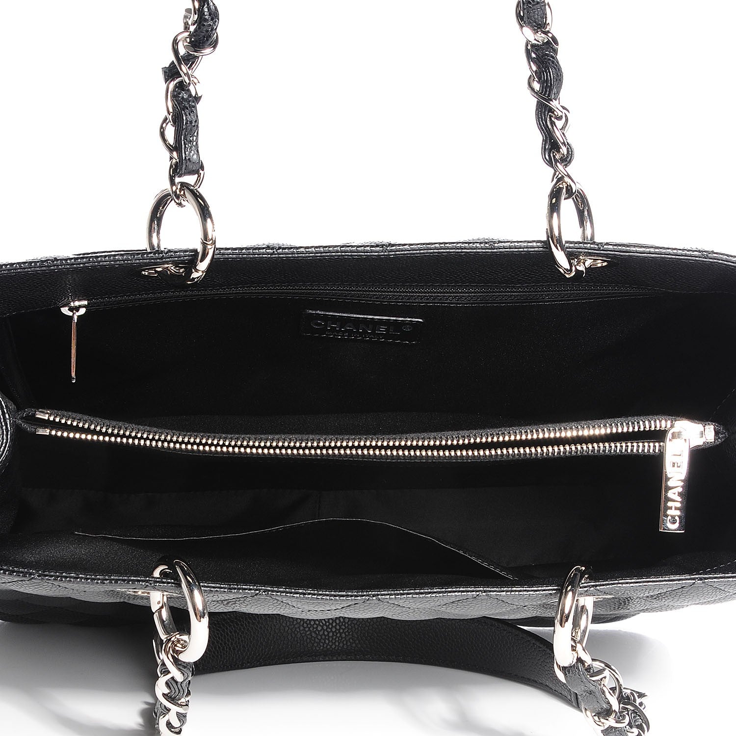 Chanel Caviar Quilted Grand Shopping Tote GST Black 7 of 7