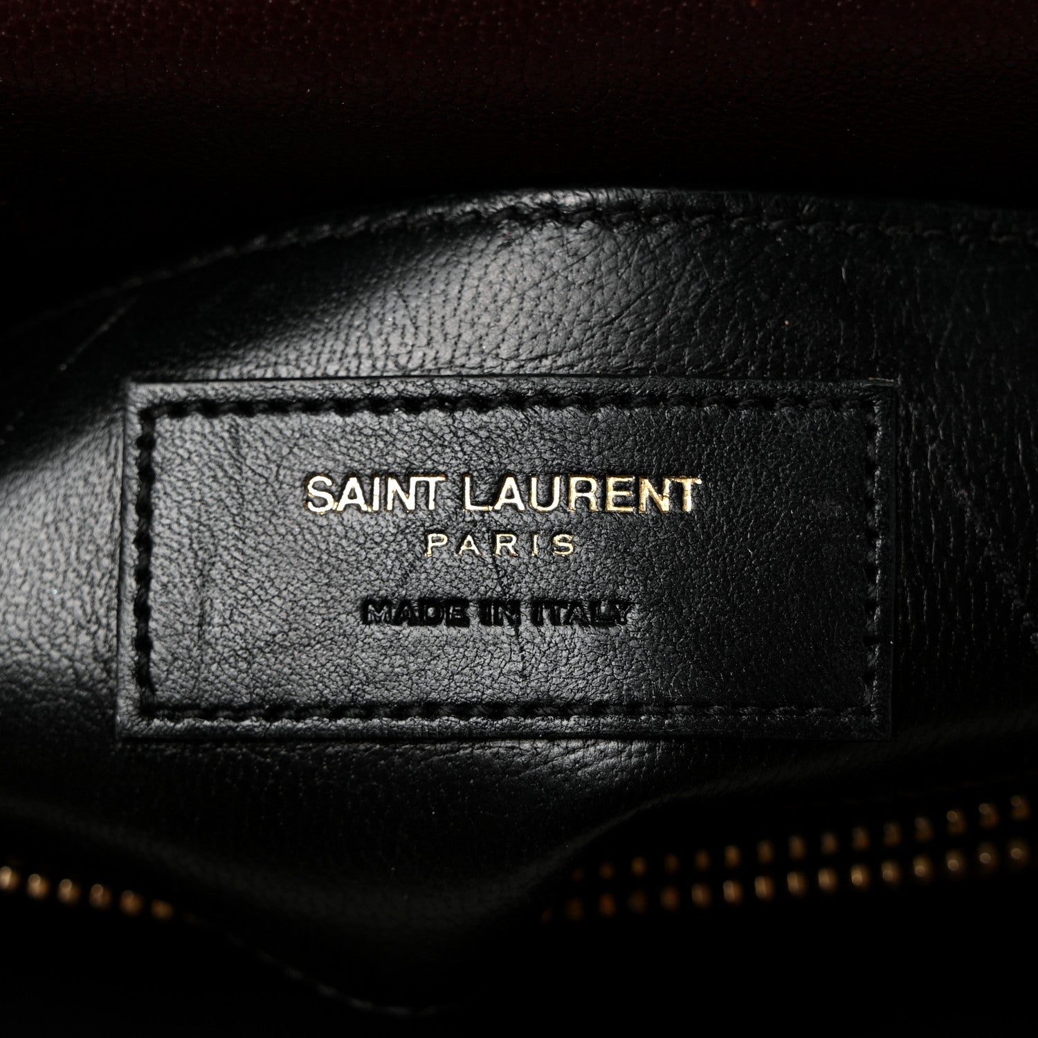 Saint Laurent Sheepskin Matelasse Chevron Monogram Medium College Bag Rouge Legion 8 of 12