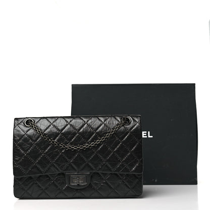 Chanel Aged Calfskin Quilted 2.55 Reissue 226 Flap So Black 11 of 11