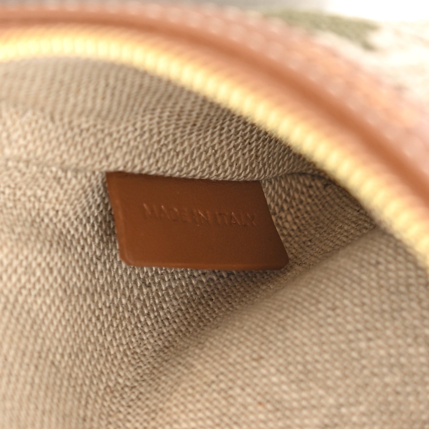 Triomphe Canvas Calfskin Coin and Card Pouch Khaki