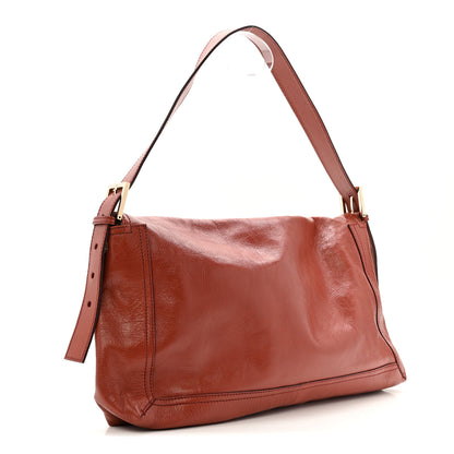 Fendi Vitello Acqua Large Convertible Baguette Bag Pompei 3 of 14