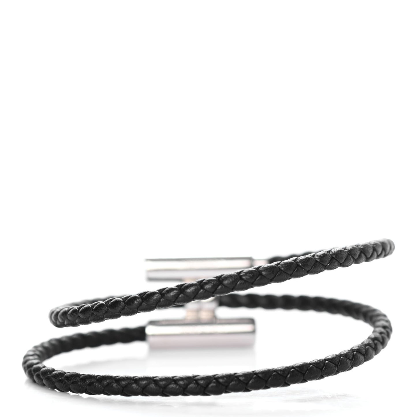 Swift Double Wrap Cord Tournis Tresse Bracelet Black