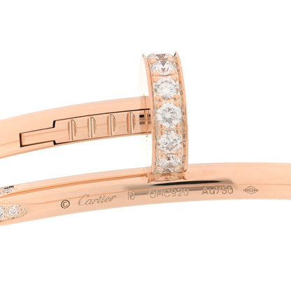 Cartier 18K Pink Gold Diamond Juste Un Clou Bracelet 16 3 of 4