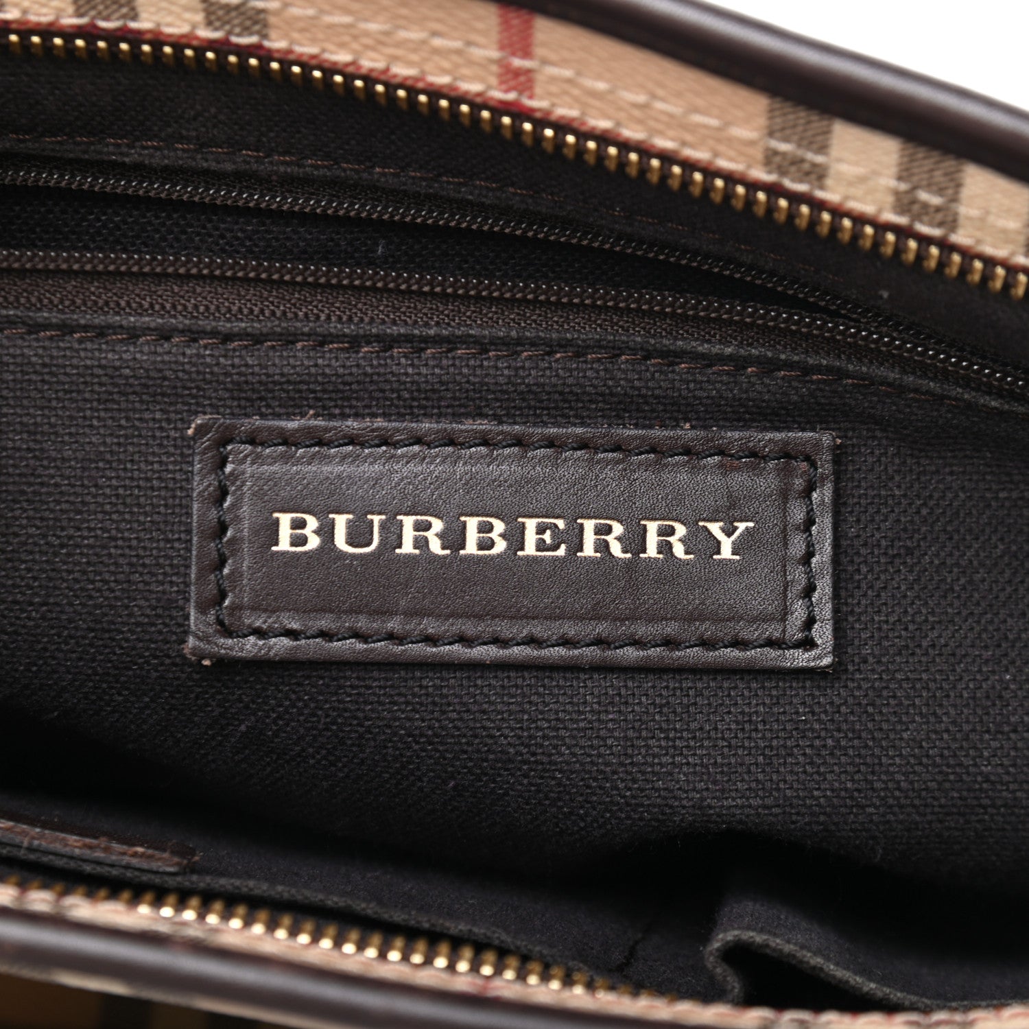 Burberry Haymarket Check Medium Regent Tote Chocolate 5 of 7