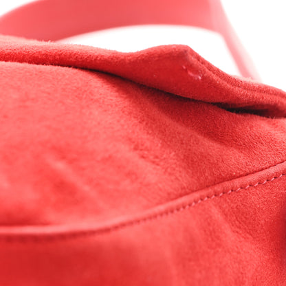 Fendi Suede Baguette Red 10 of 10