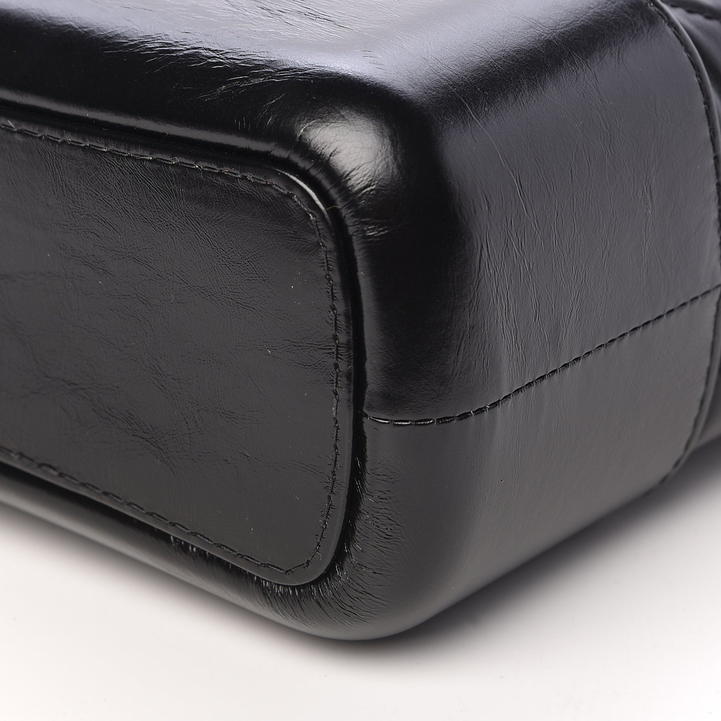 Aged Calfskin Quilted Medium Gabrielle Hobo Black