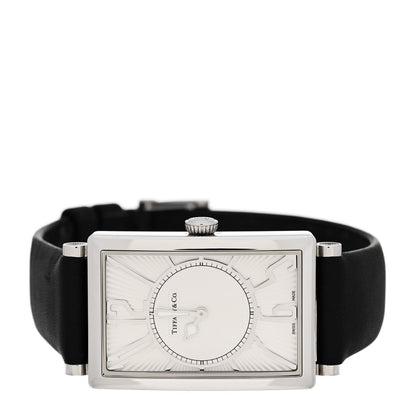 Tiffany Stainless Steel Calfskin 26mm Gallery Quartz Watch 2 of 6