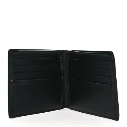 Gucci Guccissima Signature Web New Web Bi-Fold Wallet Black 5 of 6