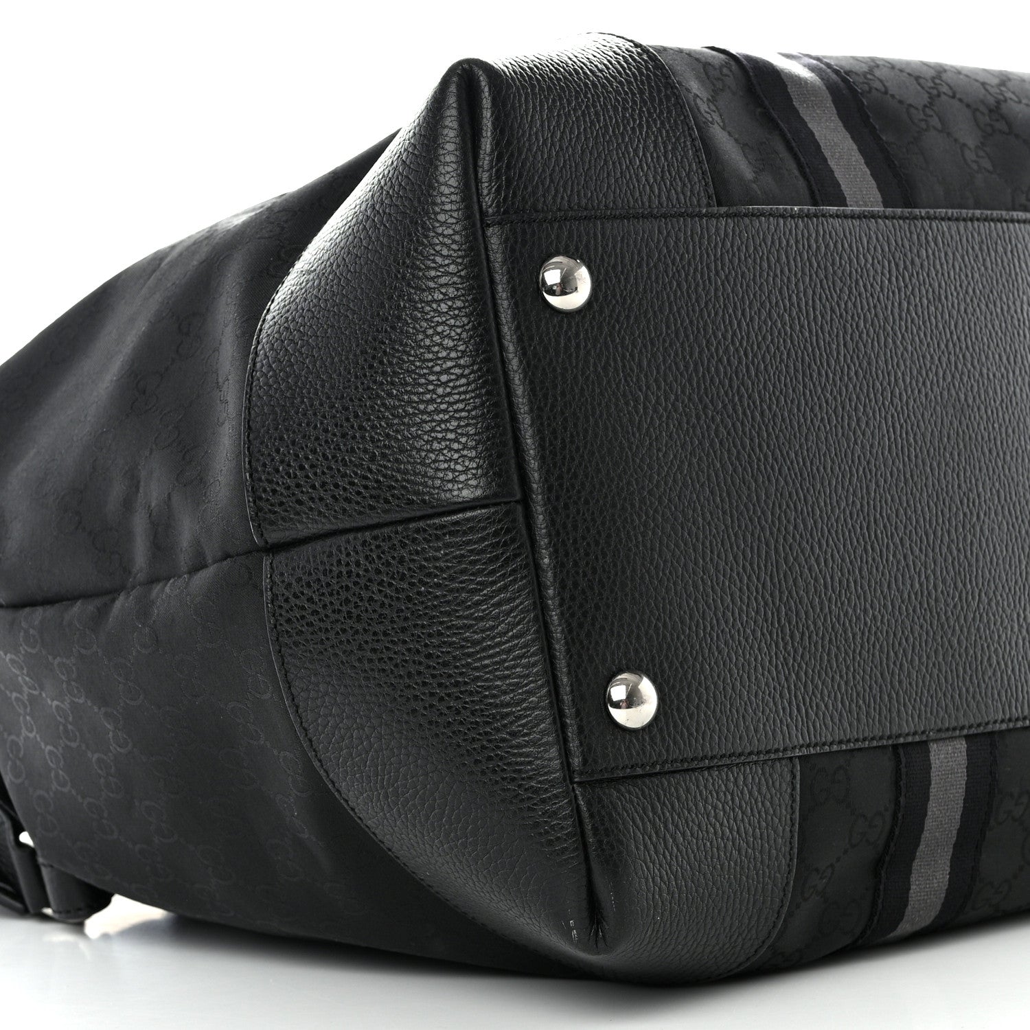 Gucci Nylon Monogram XL Duffle Bag Black 8 of 9