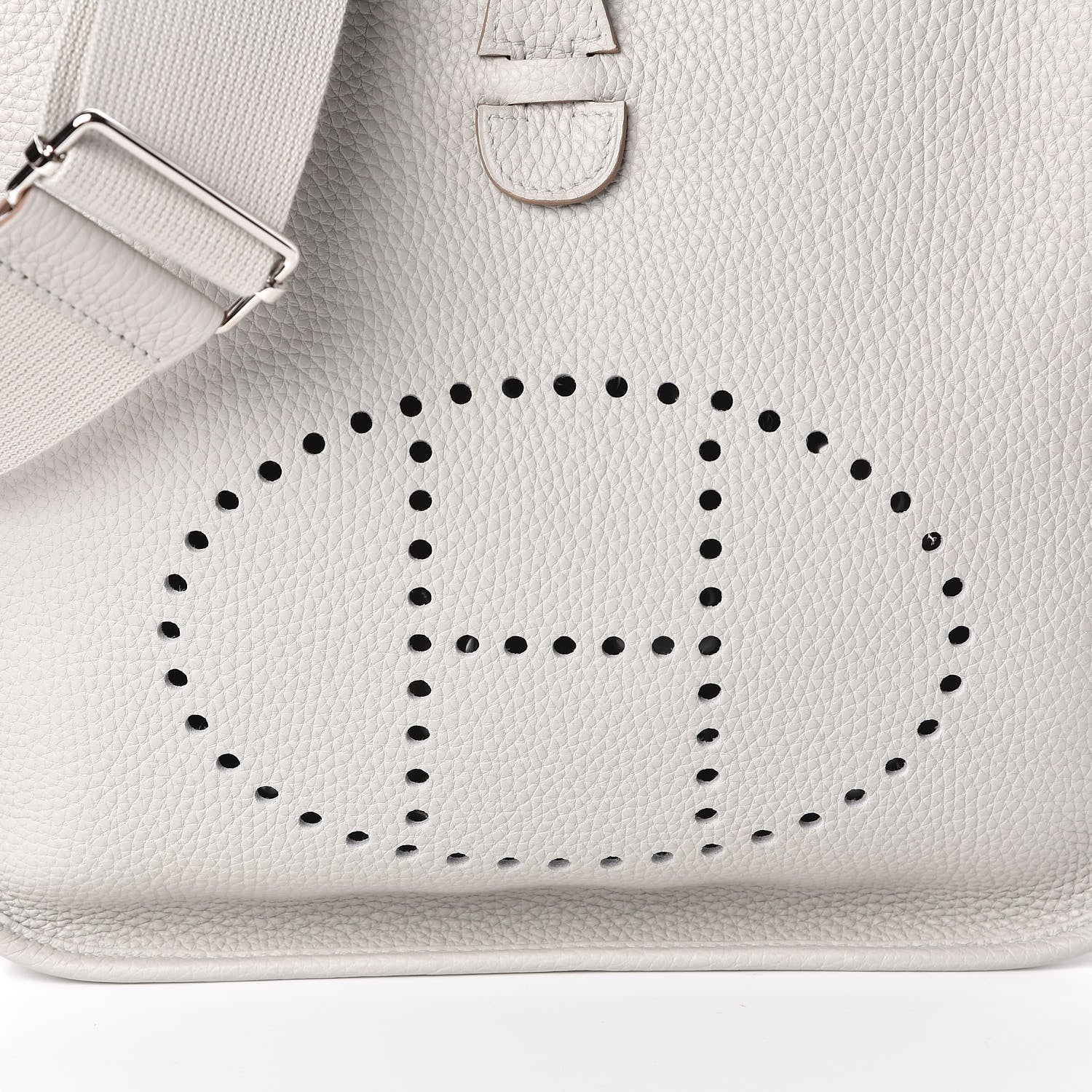 Hermes Taurillon Clemence Evelyne III PM Gris Perle 10 of 10