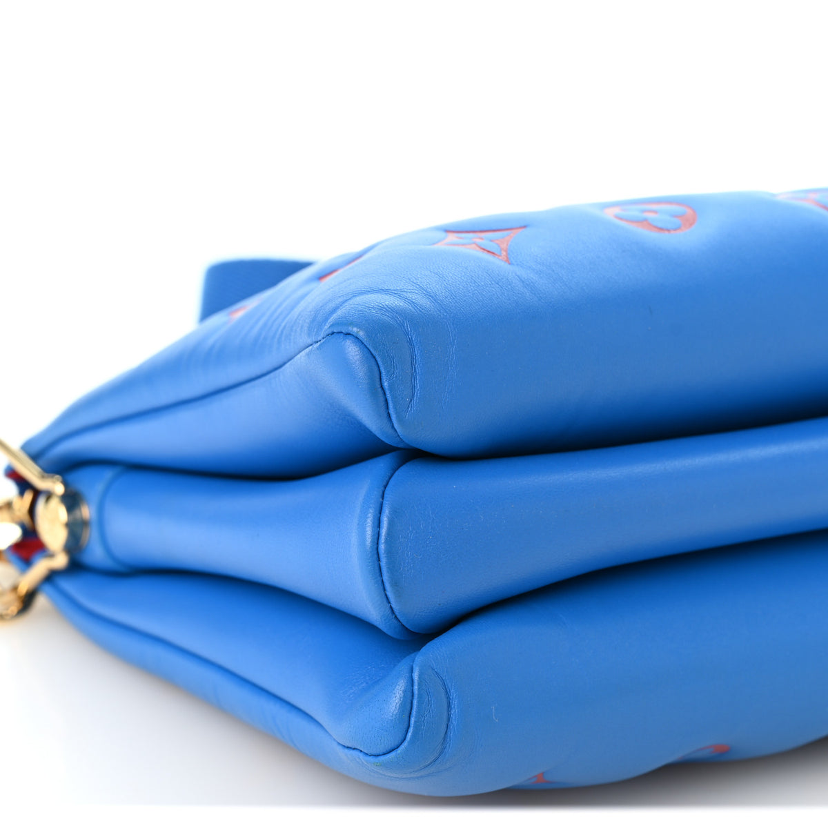 Louis Vuitton Lambskin Embossed Monogram Vuittamins Coussin PM Blue Red 9 of 11