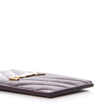 Saint Laurent Monogram Grain de Poudre 5 Fragments Zip Pouch Card Holder Rouge Legion 7 of 11