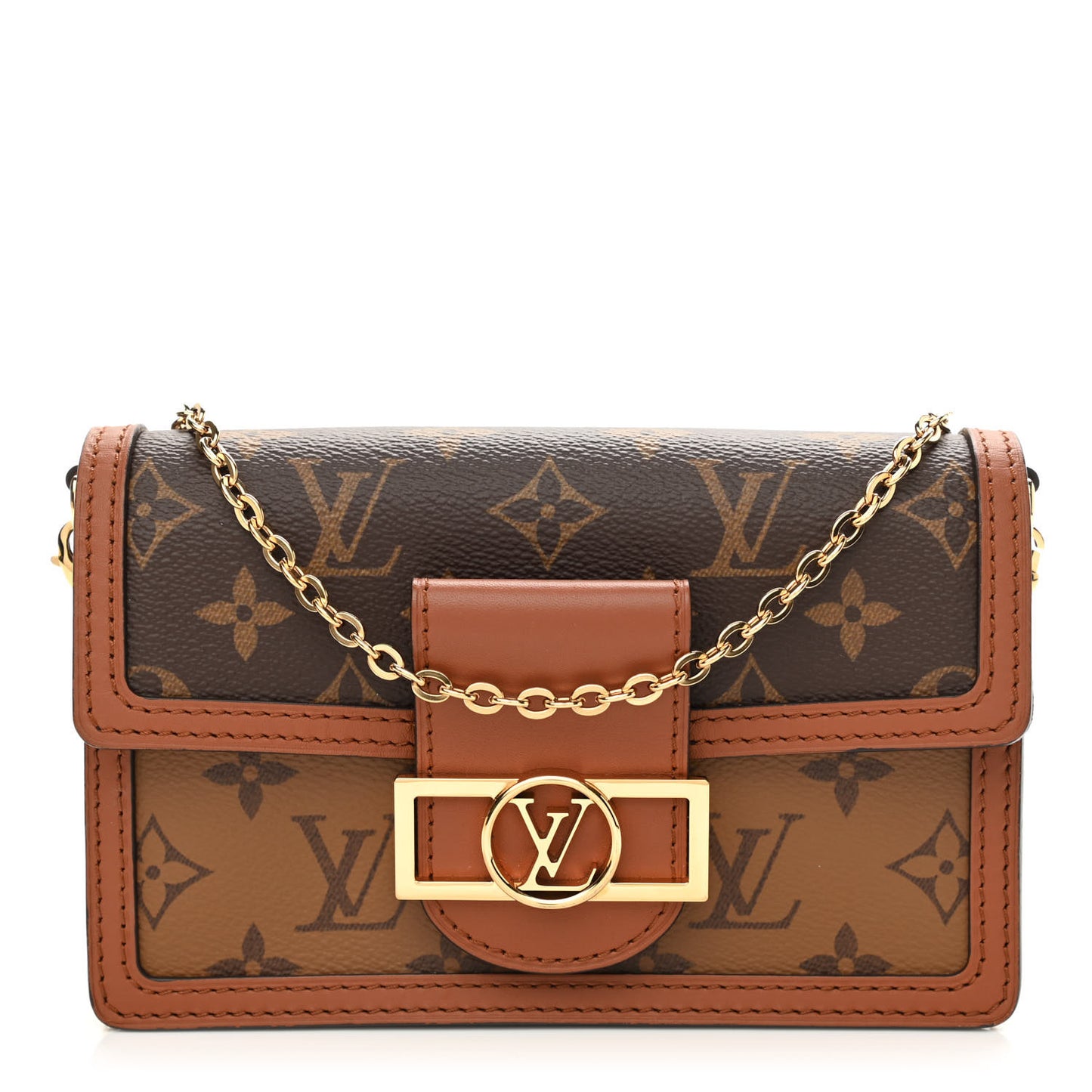 Reverse Monogram Dauphine Chain Wallet