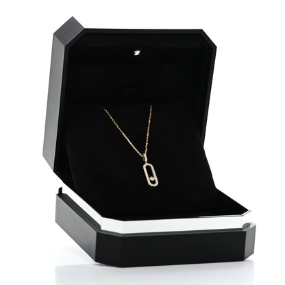 Messika 18K Yellow Gold Diamond LM Move Uno Pave Pendant Necklace 6 of 6
