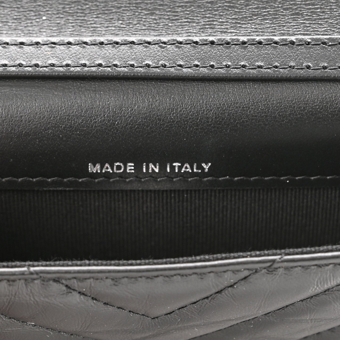 Aged Calfskin Chevron Quilted Reissue Belt Bag Black