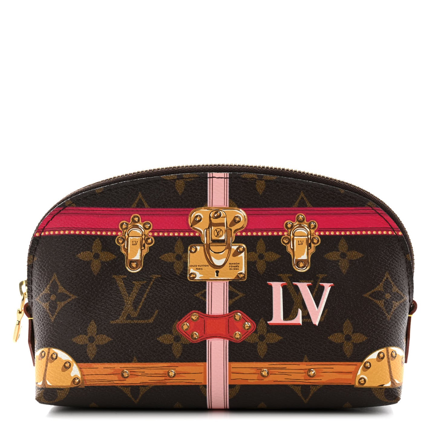 Monogram Summer Trunks Cosmetic Pouch PM