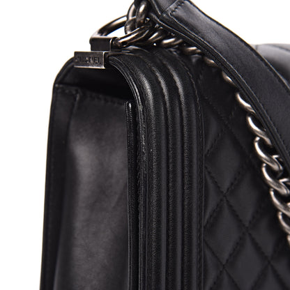 Chanel Lambskin Quilted Large Boy Flap Black 20 of 21