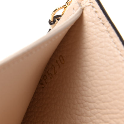 Louis Vuitton Empreinte Monogram Giant Victorine Wallet Creme Bois De Rose 7 of 7