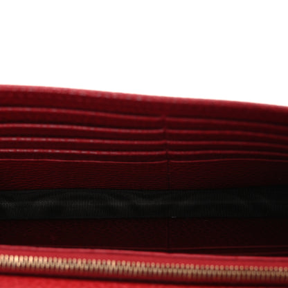 Gucci Dollar Calfskin Interlocking G Chain Wallet Red 5 of 9