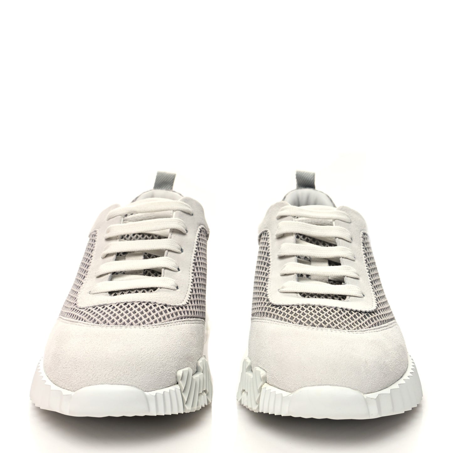 Air Mesh Suede Goatskin Bouncing Sneakers 39.5 Gris Luela
