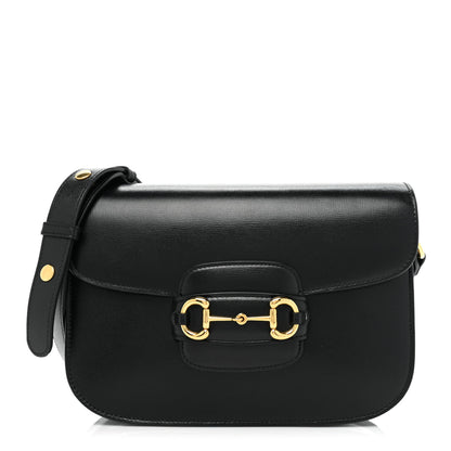 Gucci Azalea Calfskin Horsebit 1955 Shoulder Bag Black 1 of 9