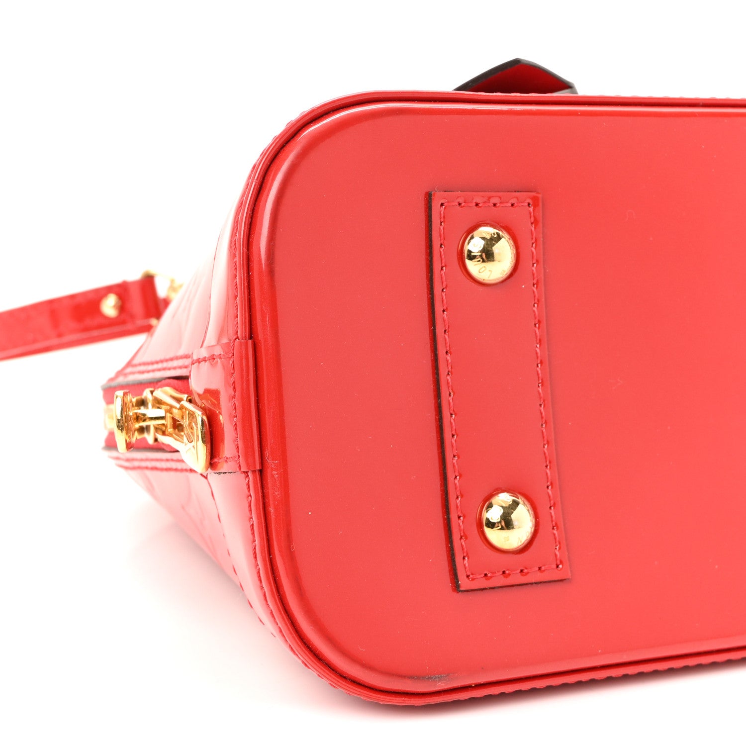Louis Vuitton Vernis Alma BB Cherry 8 of 9