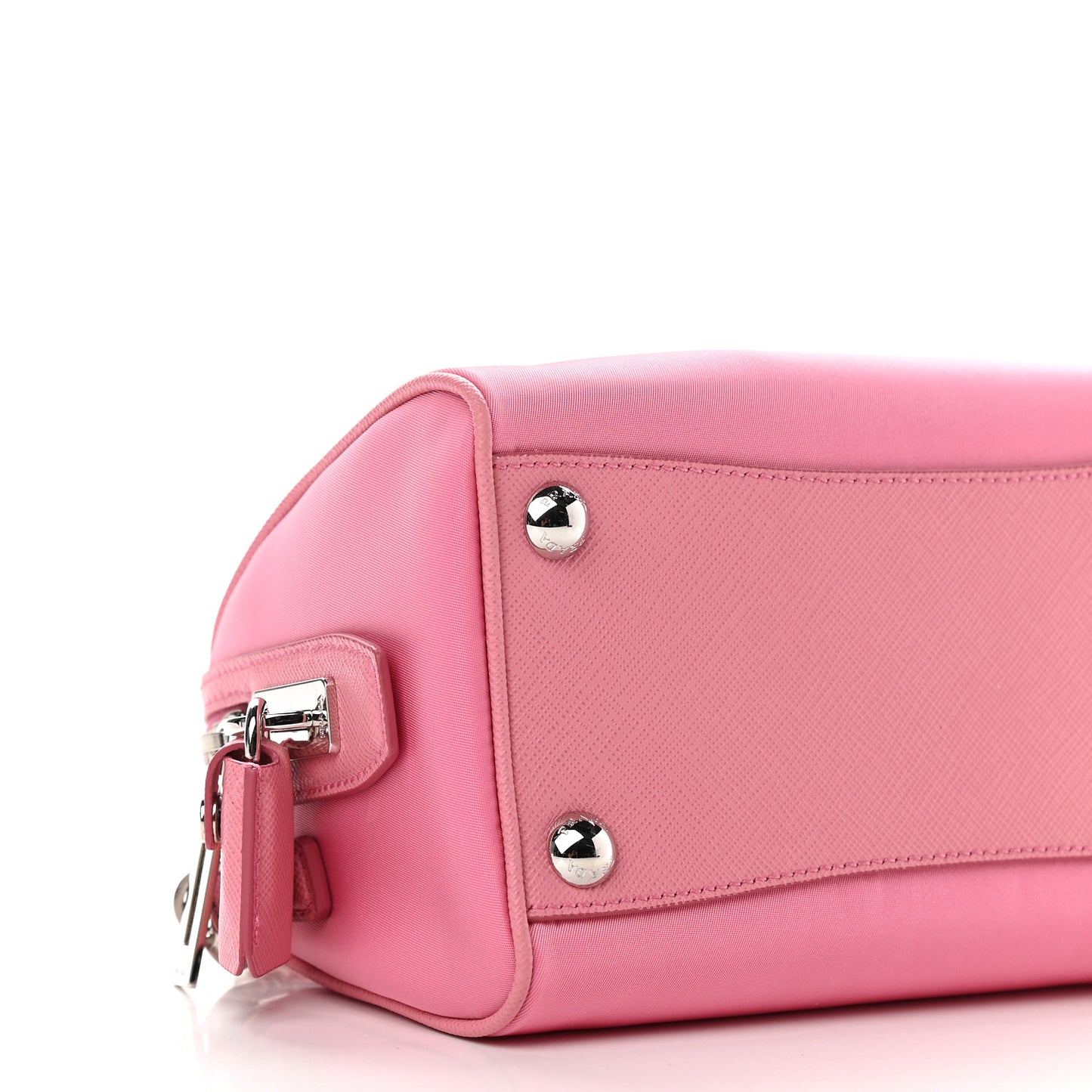 Tessuto Nylon Saffiano Re-Edition 2005 Top Handle Crossbody Bag Rosa