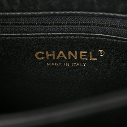 Chanel Lambskin Chevron Quilted Medium Trendy CC Dual Handle Flap Bag Black 6 of 18