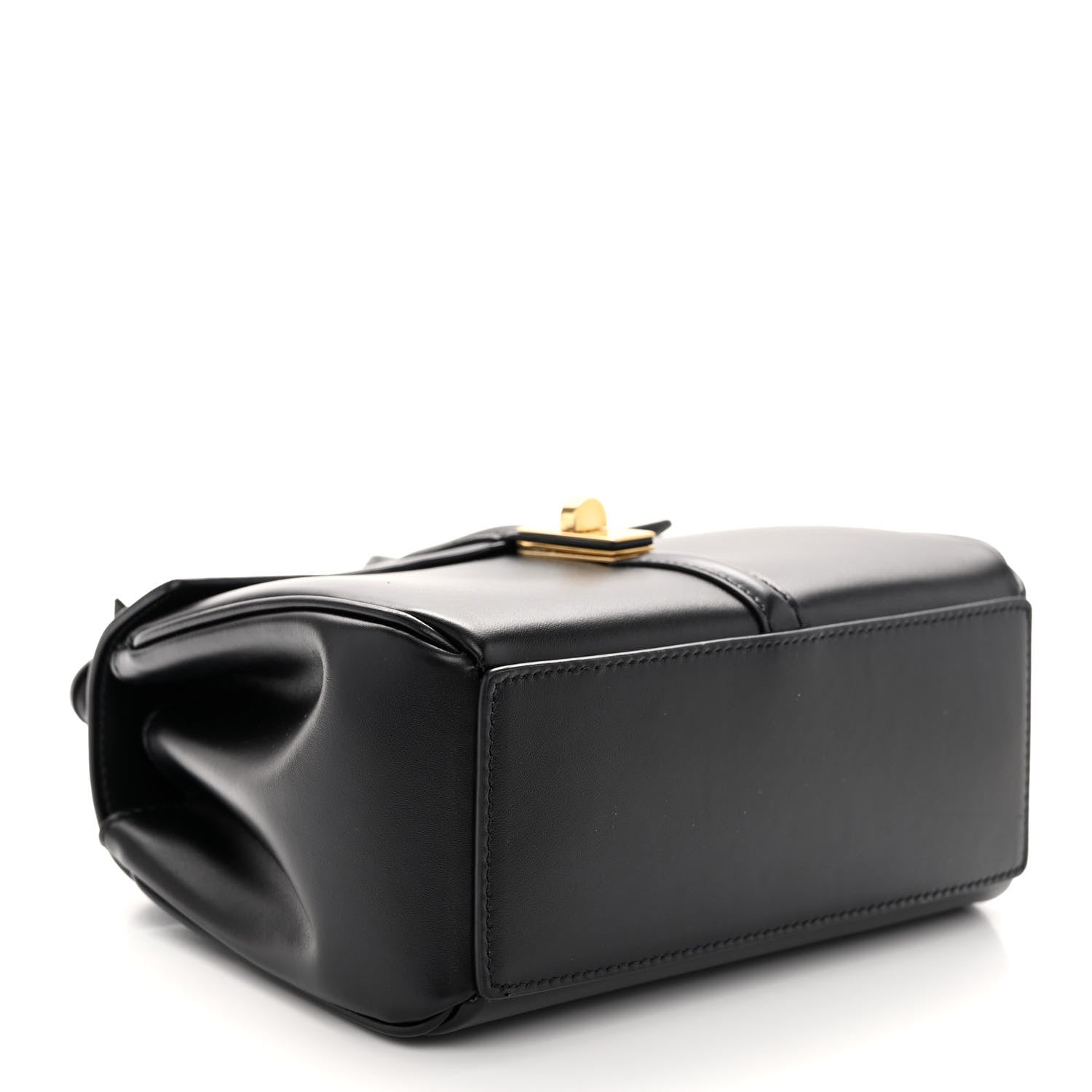 Celine Satinated Calfskin Mini 16 Top Handle Bag Black 4 of 10