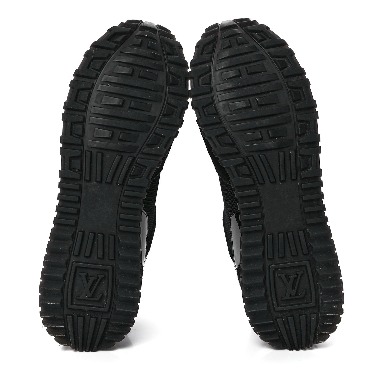 Louis Vuitton Suede Monogram Run Away Sneakers 40 Black 5 of 8
